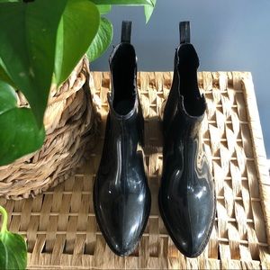 Jeffrey Campbell pointed-toe rain boots - size 7
